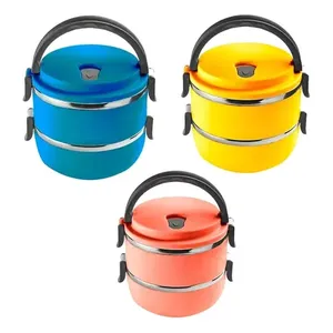 Lunch Box termico a doppio vano in acciaio inossidabile - Product Image 3