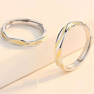 Anillo De Acero Inoxidable Platinum-plated <b>Couple</b> <b>Ring</b> for Men Women <b>Couple</b> <b>Ring</b> Wedding Jewelry Adjustable Open <b>Ring</b> - Product Image 3