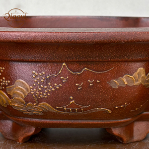 Pots à plantes modernes <span class=keywords><strong>en</strong></span> argile violette, pots à bonsaï, pots à plantes méditerranéens, pots à fleurs sur pied, jardinières pour la maison, l'extérieur et le jardin, écologiques - Product Image 3