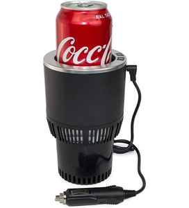 Vente en gros de tasses de voyage intelligentes 12V en métal ABS+aluminium avec affichage de la température, tasse de voiture portable avec couvercle - Product Image 1