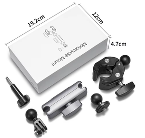 Support universel de <span class=keywords><strong>guidon</strong></span> de bras de tête de vélo de moto en aluminium Super Clamp Mount pour GoPro pour Insta360 Action Camera Holder - Product Image 2