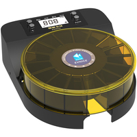 EVNICE EV200G Distributeur automatique d'aliments écologique en plastique pour poissons dragons et poissons rouges, alimentation des crevettes et des poissons, appareil USB, capacité de 200 ml