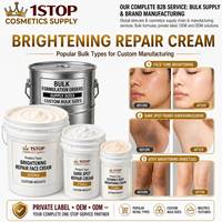Crème réparatrice blanchissante à la mucine d'escargot et au ginseng pour tous types de peaux - Formule hydratante personnalisable avec support OEM/ODM