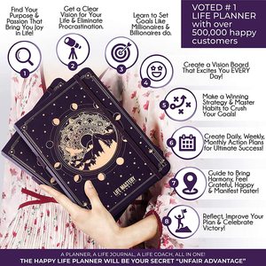 Personalizado de alta calidad caso encuadernado de tapa dura Pu lujo estudiante vida maestro planificador diario planificador cuaderno de impresión - Product Image 6