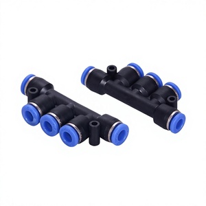 YIIDNN Pneumatic Multiple <b>Connector</b> <b>Quick</b> Fitting PK Series Five Way Cross Joint Pipe Tube Fitting <b>Connector</b> Push Fit Air - Product Image 3