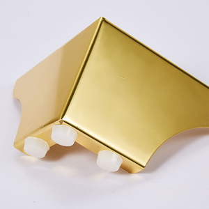 Chengyouhui <b>Furniture</b> <b>Legs</b> Metal 8cm <b>Gold</b> Two In One Support For Sofa Coffee Table Tv Cabinet Bedside Table - Product Image 3