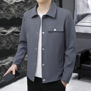 Chaqueta Casual de Diseño para Hombre, Chaqueta Personalizada de Color Sólido, Resistente al Viento, con Solapa, Ropa Holgada de Otoño e Invierno, Nueva Chaqueta para Hombre - Product Image 6