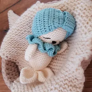 Amigurumi Crochet Doll 100% Cotton Customized Crochet Pattern Hand Made Stuffing Crochet Toy For Baby Gift Set