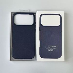 Linen-Kết Cấu Da Từ Trường Hợp Điện Thoại Cho Iphone 17 Pro Max 17 Không Khí Techwoven Trường Hợp Biểu Tượng Ban Đầu Với Dây Chức Năng Bìa - Product Image 1
