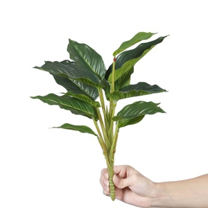 Lot d'accessoires pour mur végétal vert, décoration intérieure, feuilles artificielles, ornements verts, fleurs artificielles, plantes artificielles - Product Image 5