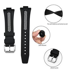 Bracelet de montre en silicone souple respirant et élastique personnalisé pour <span class=keywords><strong>Prx</strong></span> 9mm/11mm Powermatic <span class=keywords><strong>80</strong></span> automatique - Product Image 3