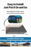 Tente de camping pour SUV tout-terrain, véhicule de loisirs, auvent extérieur, pare-soleil, moustiquaire, quatre saisons, imperméable