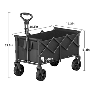 BNcompany YDC-2501 Großhandel Heavy Duty Klapp wagen Wagen Utility Camping Auto Strand Garten <span class=keywords><strong>Trolley</strong></span> Faltbarer Strand & Garten Wagen - Product Image 1