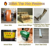 Lámina de Melamina para Puertas, MDF Impermeable, Preacabado, Tamaño Personalizado, Venta al por Mayor de Fábrica
