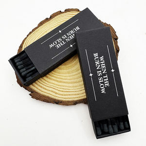Luxury Black <strong>Vintage</strong> Eco-Friendly Safety Wooden <strong>Matches</strong> Packaging <strong>Box</strong> Printing Customization Cigar Use Household Bulk Wholesale - Product Image 3