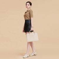Sac d'ordinateur portable pour femmes taille personnalisée sac fourre-tout en cuir chic mallette d'ordinateur pour le travail sac à main étanche