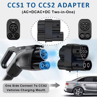 Nouvel adaptateur de charge pour véhicules électriques CCS2 CCS1 pour véhicules électriques allemands, indice de protection IP65, 250A max, utilisant un chargeur rapide CCS1 DC nord-américain