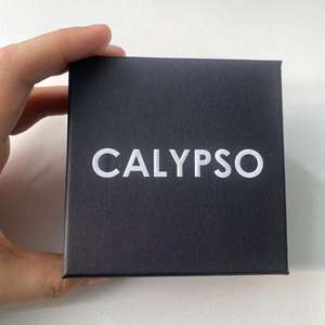 Boîtes cadeaux noires personnalisées avec estampage à chaud blanc pour bijoux, boîtes de parfum de luxe avec votre propre logo - Product Image 3