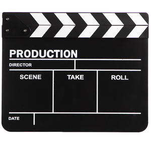 Film acrylique Film Clapboard Noir Blanc Réalisateur Film Slate-board <span class=keywords><strong>Clapper</strong></span> Board Pour Film - Product Image 5