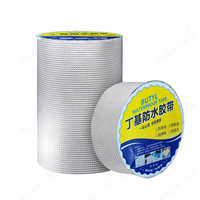 Ruban d'étanchéité en aluminium et butyl simple face, personnalisé en usine, pour l'étanchéité des toitures et la résolution des fuites de conduites d'eau