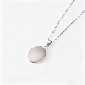 Ywyougang Collana con Medaglione Ovale Incidibile in Acciaio Inossidabile, Ciondolo Portafoto Apribile <span class=keywords><strong>per</strong></span> Donne, <span class=keywords><strong>Regalo</strong></span> Commemorativo - Product Image 3