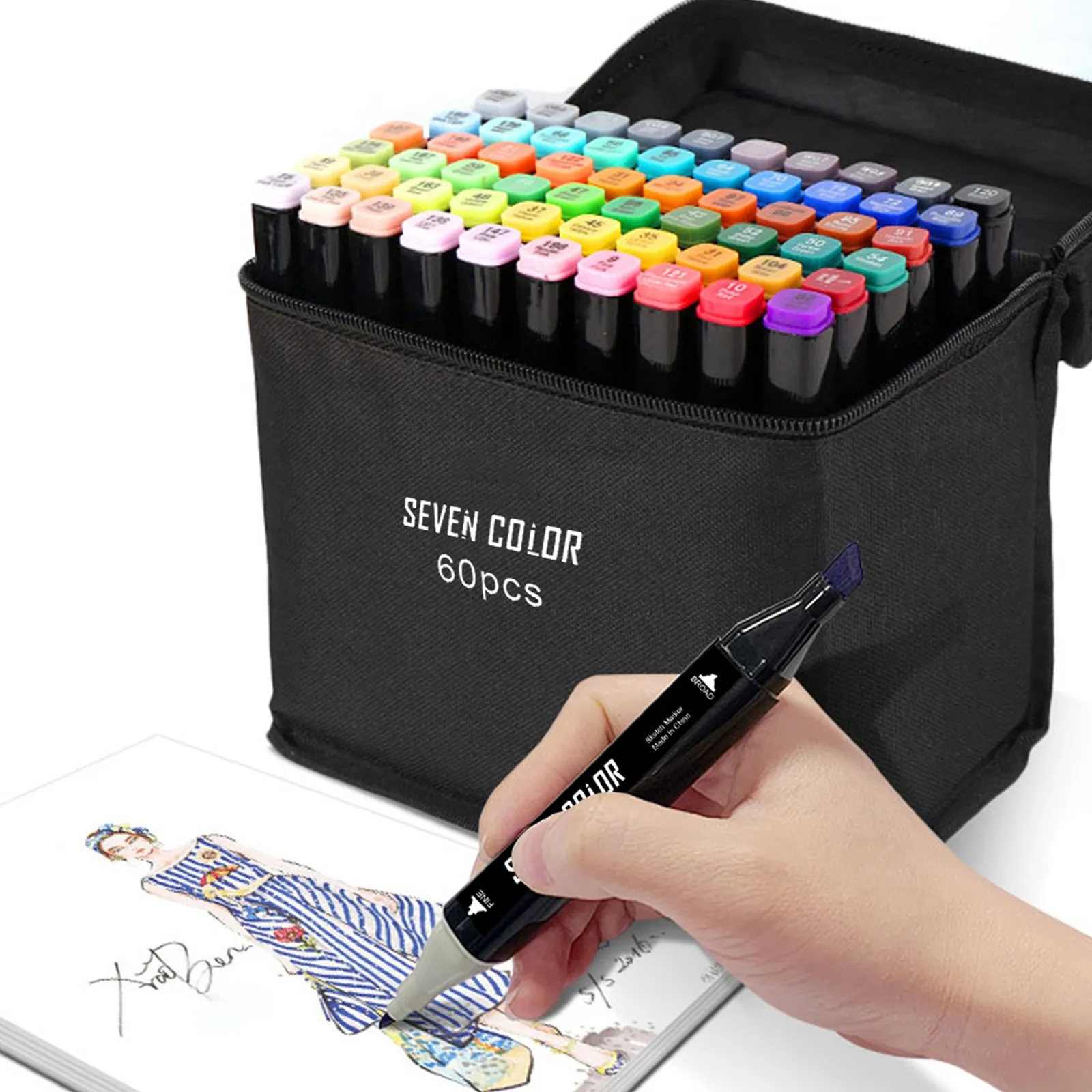 Alcohol Felt Markers Pens 30/40/60/80/100 Colors Dual Tip Permanent School  Supplies Manga Sketching Art Markers Set Student Gift - AliExpress