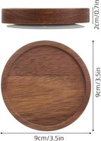 Couvercles en bois pour bocaux en verre à large ouverture et bocaux Mason, couvercles d'étanchéité en bois anti-fuite pour le stockage des aliments