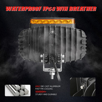 12V-24V 10 Zoll Aluminium IP68 Wasserdichtes LED-Fahr licht weiß und gelb Positions licht R65 Grad