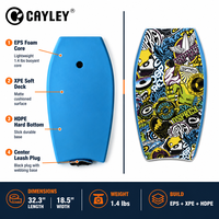 Bodyboard léger pour adultes et enfants, planche de surf à queue de croissant, planche de sport nautique pour la plage, la piscine et la mer
