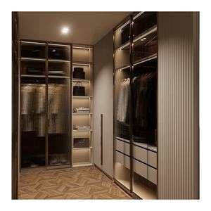 <span class=keywords><strong>Armario</strong></span> de Esquina Moderno Abierto con Ropero Integrado para Dormitorio - Product Image 3