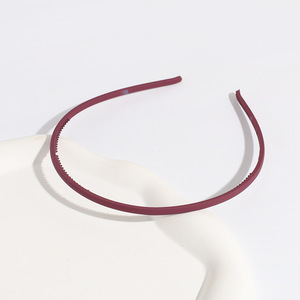Bandeau en plastique acrylique Bandeau de fille antidérapant de couleur unie Morandi pour femme - Product Image 4