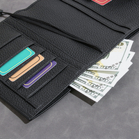 Étui de protection pour passeport en cuir véritable de luxe personnalisable, couverture de carnet avec plusieurs emplacements pour cartes, cadeau pour les voyages