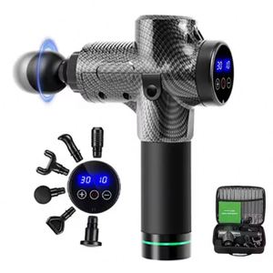 Factory Price Deep Tissue Relaxation Fascia <b>Gun</b> Powerful Percussion Vibration Therapy 6 Head Fitness Muscle <b>Massage</b> Brush Motor - Product Image 1