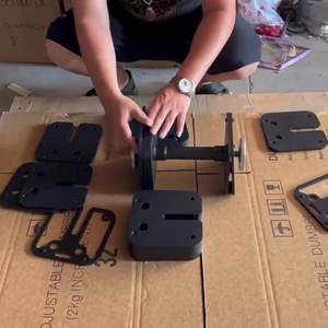 Ensemble d'haltères en fonte réglable de 20 à 80kg pour la salle de sport à domicile, support de poussée pour l'entraînement des bras des biceps, corps efficace - Product Image 4