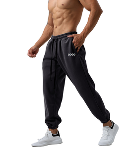 Pantalon de jogging Taille EU Logo personnalisé Mélange polyester/coton Léger Antibactérien Fermeture à cordon Vêtements de sport Fitness - Product Image 1