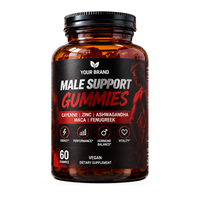 Gummies épicées pour hommes au Cayenne et au Zinc, 60 pièces par flacon, OEM ODM, marque privée, fournisseur exportateur personnalisé, qualité alimentaire, pur, en vrac