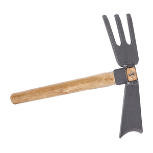 Wooden Handled Hoe 36Cm Steel Head For Gardening And Farming Tools - Product Image 2