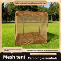Moustiquaire de camping automatique prête à l'emploi, respirante, en tissu Oxford, 1500-2000 mm, imperméable, quatre saisons, pour deux personnes