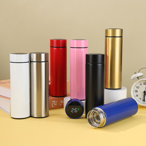 Xách tay kỹ thuật số 316 304 201 500ml 17Oz thép không gỉ thông minh phích LED chai nước cốc cà phê Cốc Cốc Cốc cốc lọc - Product Image 1