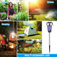 Ip65 Waterdichte Outdoor Solar Led Tuinverlichting Met Abs Roestvrijstalen Muggenzapper Veiligheid Voor Tuinpad