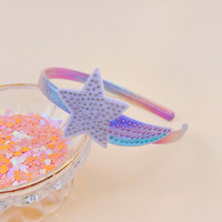Serre-tête Licorne en Strass pour Enfants, Accessoire Cheveux Scintillant en Tissu pour Fête Princesse, Vente en Gros, Couronne pour Filles