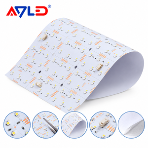 แผ่นไฟ LED SMD5050 162RGB แผงไฟ LED แบบยืดหยุ่น ตัดได้ บอร์ด LED DC24V 30W ปรับความสว่างได้ สำหรับไฟส่องสว่างบนเคาน์เตอร์หินอ่อน - Product Image 1