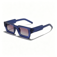 Lunettes de soleil rectangulaires unisexes SZ3202-2, monture PC, polarisées UV400, légères, noir mat, pour extérieur