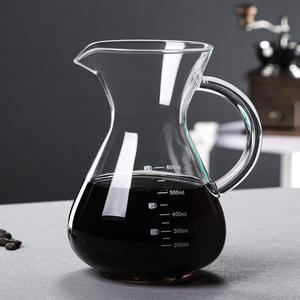 Gator à café en verre Verser sur le goutteur de café avec manuel manuel Comprend un <span class=keywords><strong>filtre</strong></span> à mailles Cafetière individuelle - Product Image 2