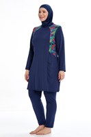 Maillot de bain M-4XL grande taille à couverture complète Maillot de bain islamique Muslimah 3 pièces Maillot de bain burkini modeste pour femmes imposantes