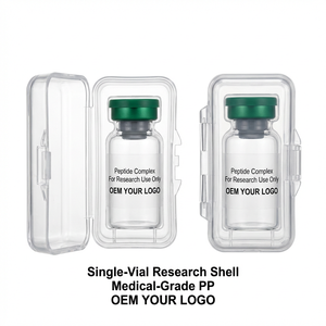 กล่องป้องกันแบบชิ้นเดียวสำหรับขวดยาเกรดทางการแพทย์ - กล่องใส PP ทนแรงกระแทกสำหรับตัวอย่างการวิจัยมูลค่าสูงขนาด 2 มล. ถึง 10 มล. - Product Image 1