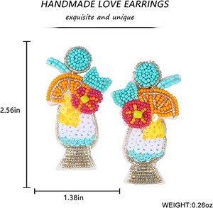 New Arrival Women Fashion Exotic <b>Earrings</b> Seed Beads <b>Earring</b> for Women Multicolored Fashionable Jewelry at Wholesale Price - Product Image 3