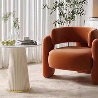 Fauteuil d'Appoint Milieu de Siècle Relaxation Luxe Moderne Nouveauté Meuble d'Accent Salon