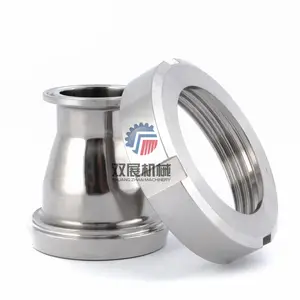 dn50 male with nut x 1.5inch tri clamp reducing adapter hygienic stainless steel 304 tri clover sanitary union din11851