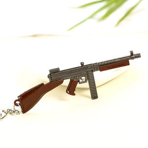 Porte-clés pistolet en alliage de Zinc et métal, <span class=keywords><strong>jeu</strong></span> de france à la mode, repas du poulet <span class=keywords><strong>Jedi</strong></span>, grand échappement, - Product Image 6